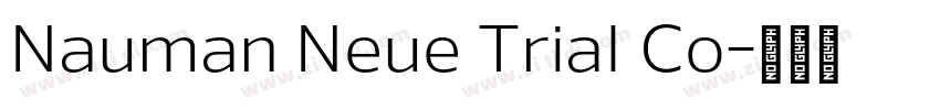 Nauman Neue Trial Co字体转换